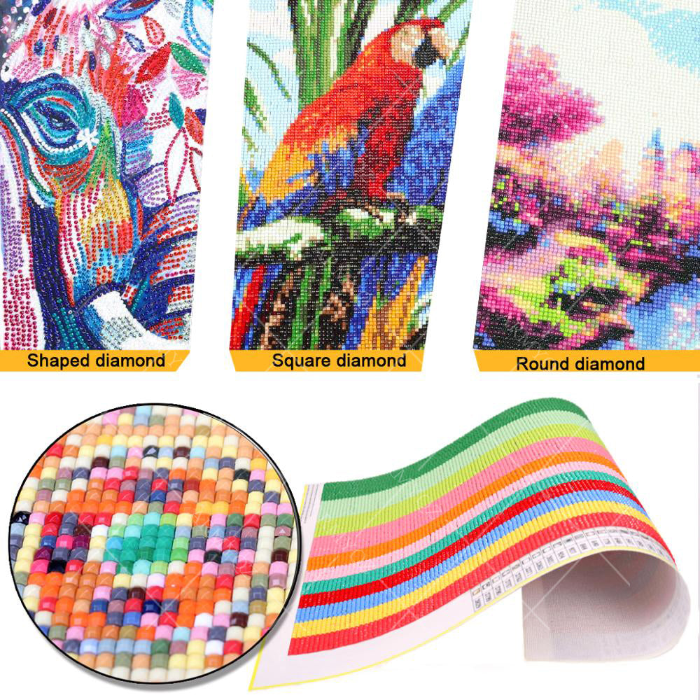 Diamond Embroidery Snow Tiger Diamond Painting Cross Stitch Full Square Round Gift Decoration