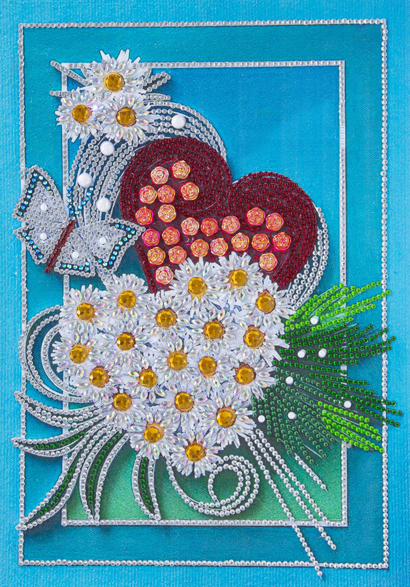 Crystal Special-shaped Bright Diamond Flower Living Room Porch Decoration Painting