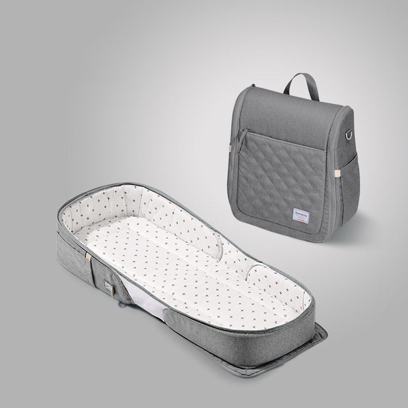 Portable crib can be foldable and mobile anti-pressure