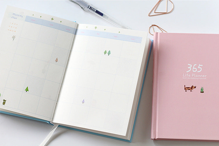 Schedule This Hardback Color Set Inside Notebook