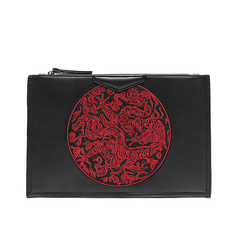Retro contrast color envelope bag