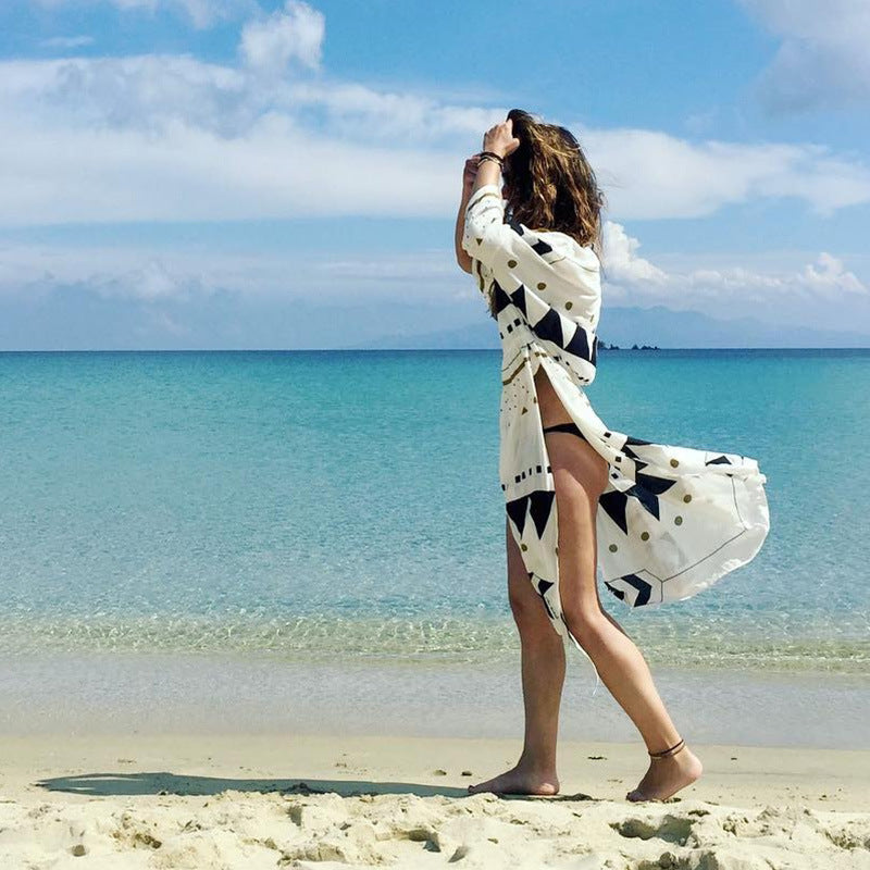 Bikini coverall loose beach jacket