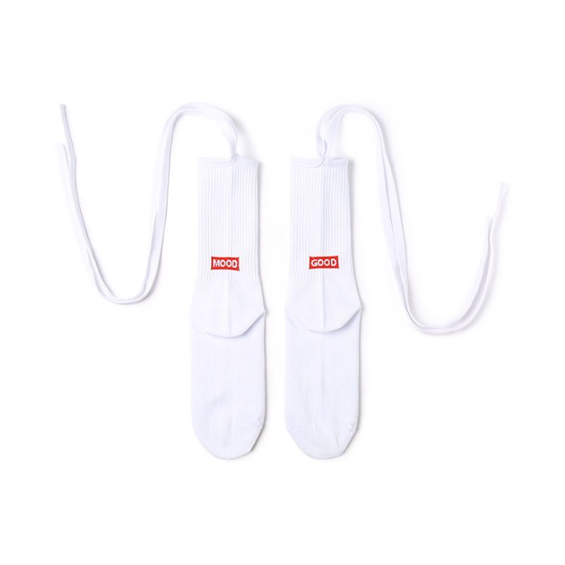Cross - leg skinny leg stockings