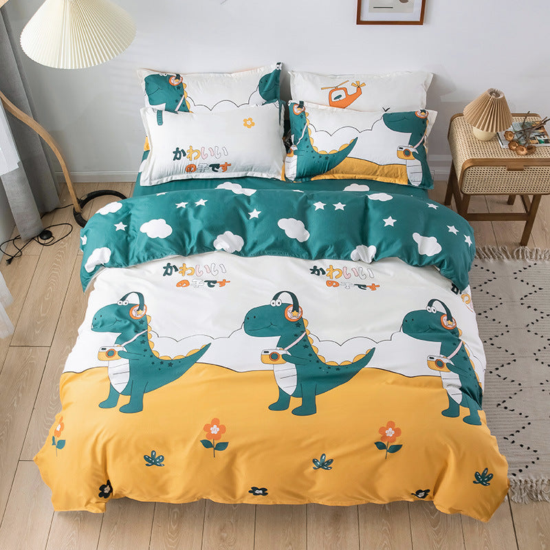 New Style Aloe Cotton Print Small Fresh Four-Piece Suit