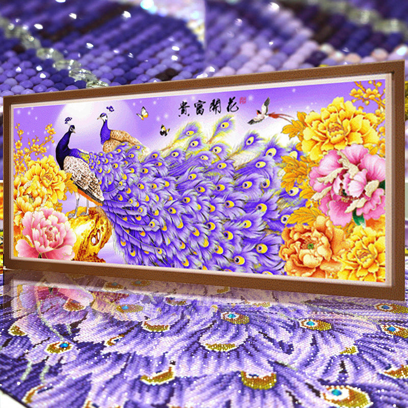 Diamond Painting Peacock Living Room New Full Diamond