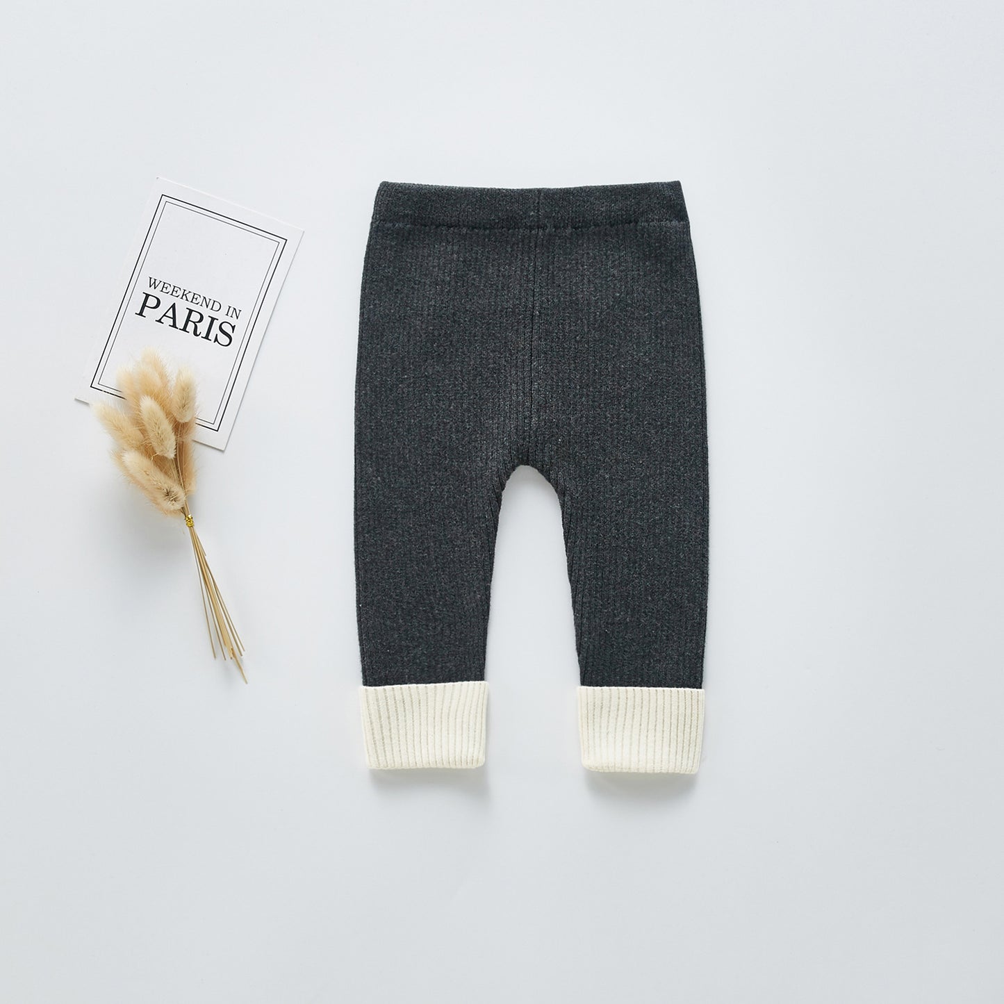 Plush thickened leggings knit pants