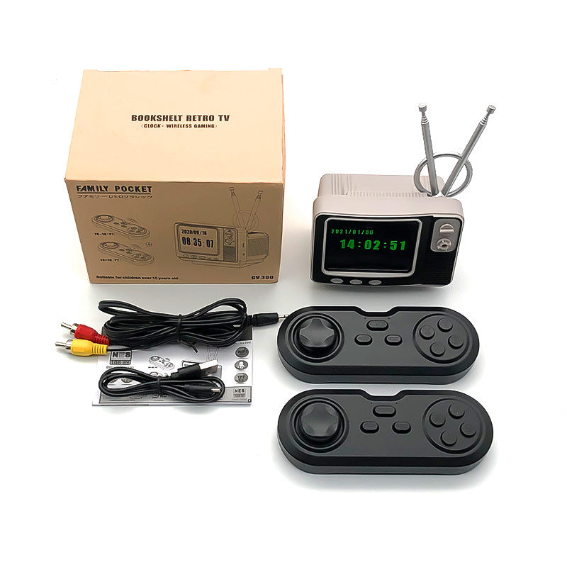 Clock Mini TV Game Console Time Nostalgia