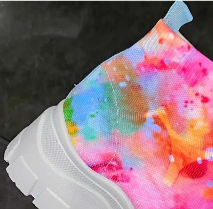 Printed casual mesh shoes