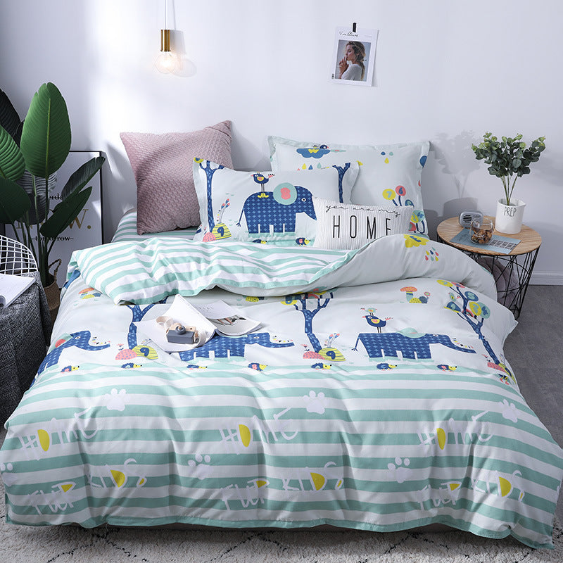 Four-piece cotton bedding with multiple specifications