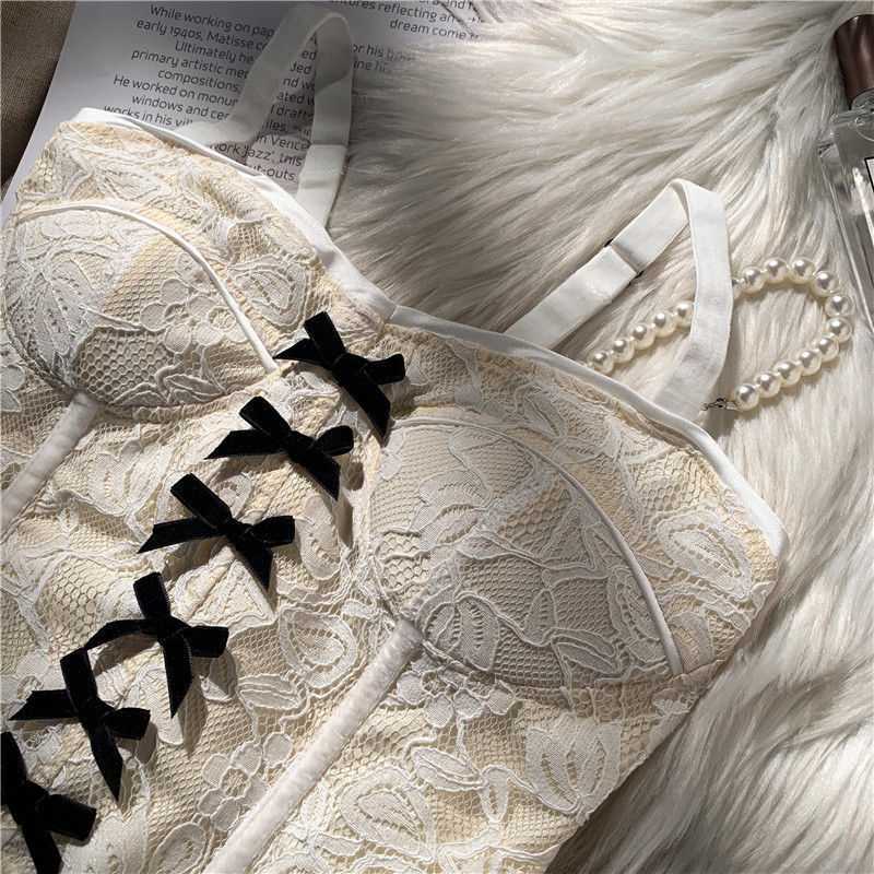 Slim-fit Outer Wear Lace Vest Sleeveless Bottoming Top