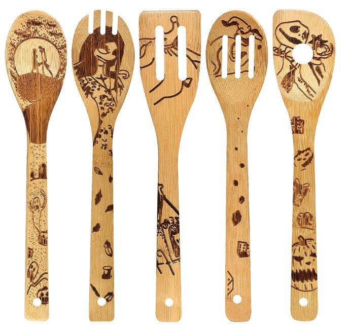 Christmas laser design bamboo shovel