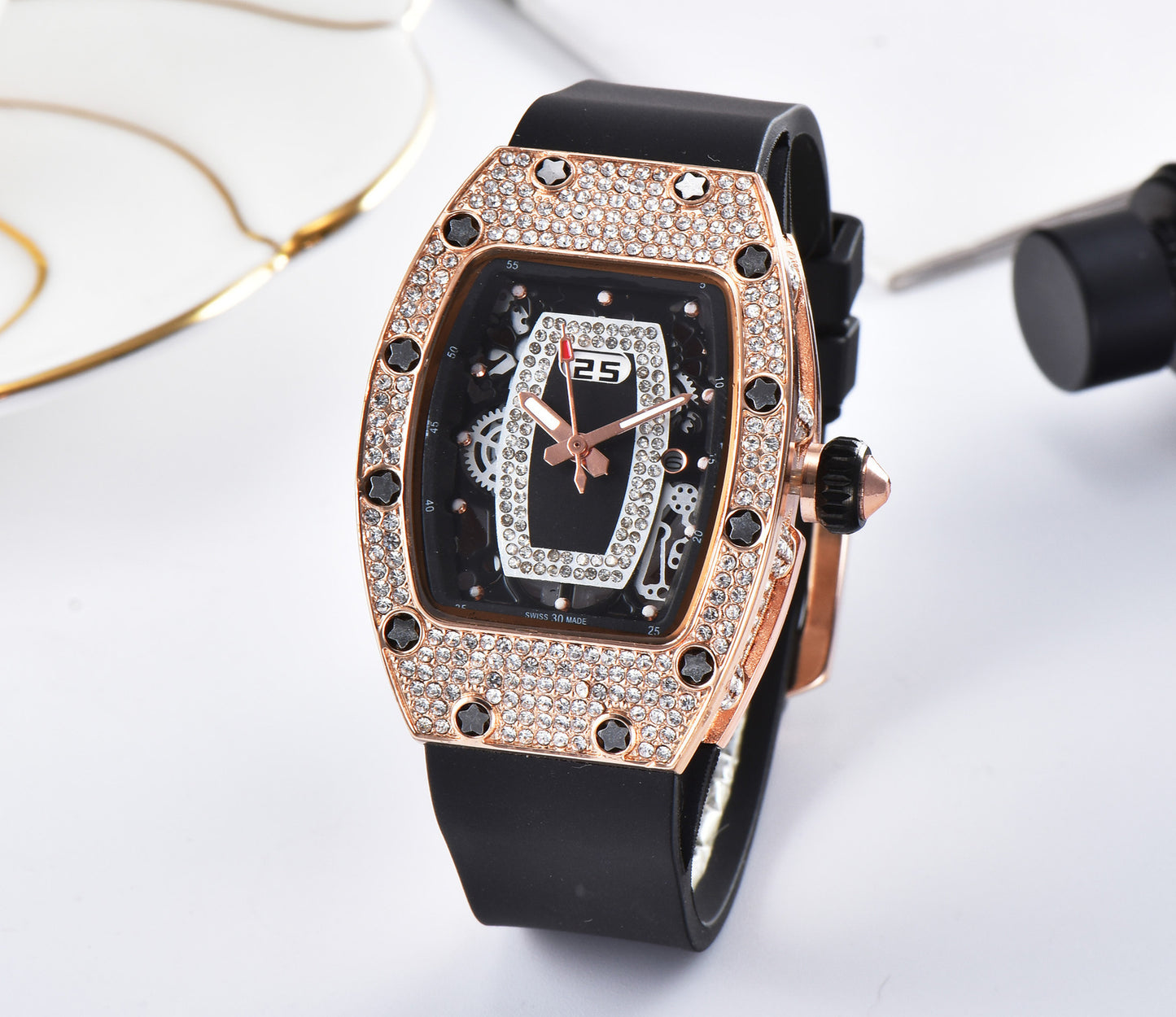 Foreign Trade Explosion Models European And American Rhinestone Series Ghost Head Quartz Watches Brand Fashion Watches