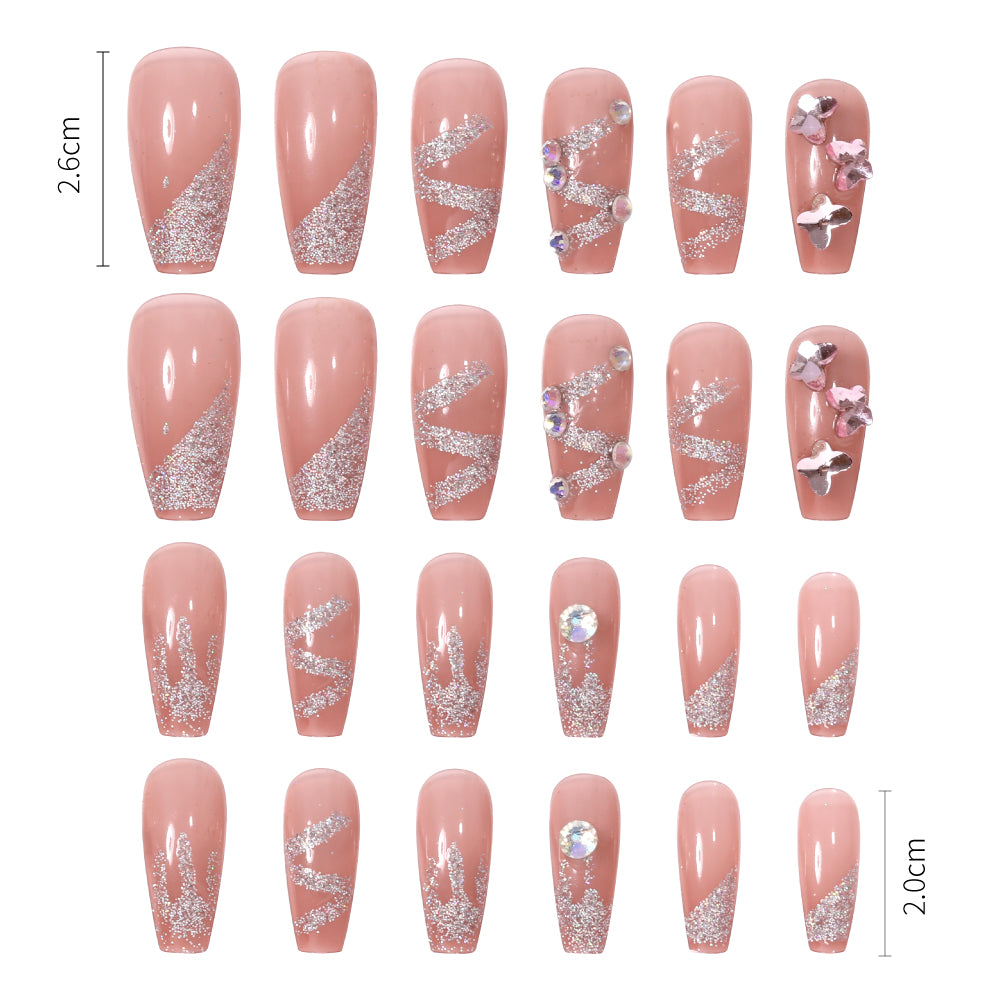 Fake Nail Patches Hand Wearing Art