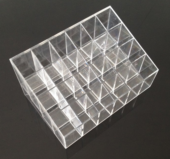 Lipstick rack 24 compartment storage Suitable for lipstick, eyebrow pencil, eyelash pen and other cosmetic storage and merchandise display