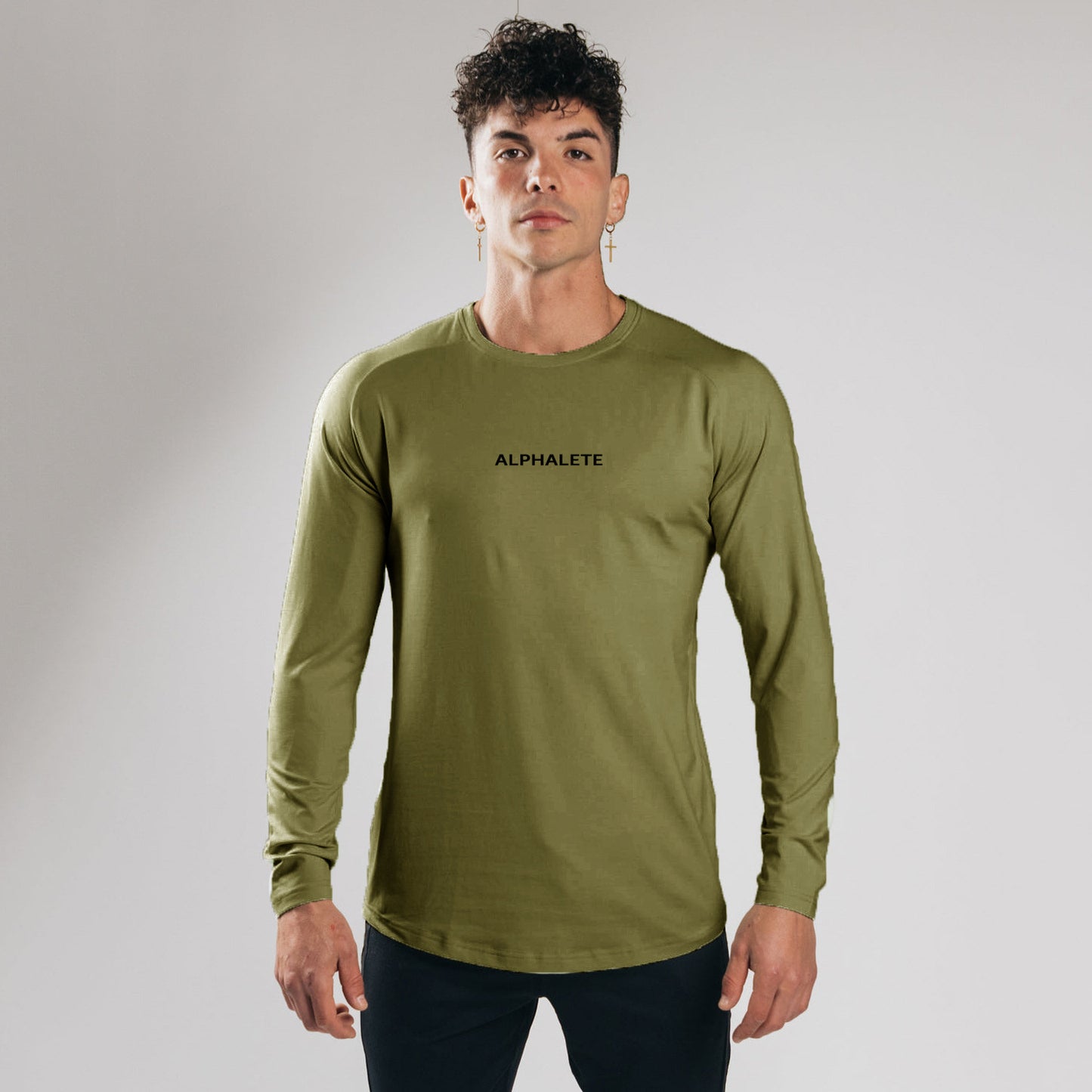 Slim Fit Elastic Cotton Long Sleeve T-shirt Underlay