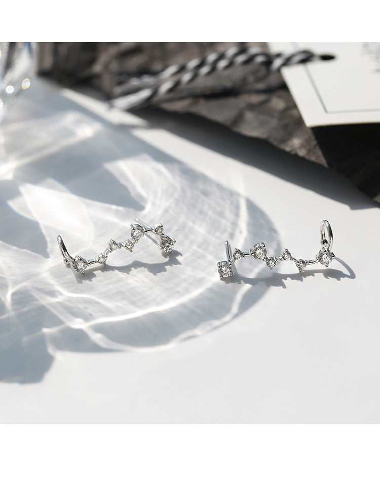 Temperament Star Sterling Silver Women's Earrings