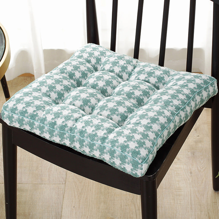 Simple Plaid Plush Cushion Winter Thickening