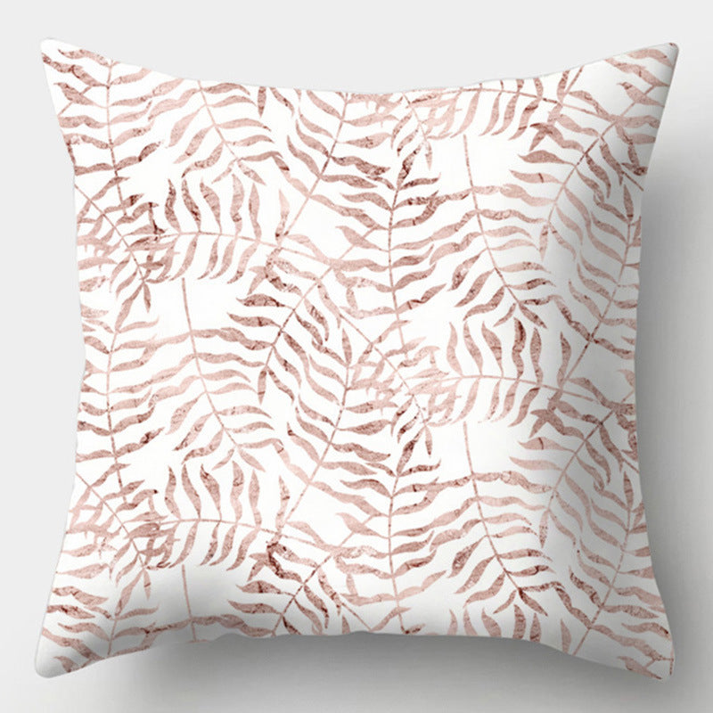 Modern Simple Pillow Home Cushion Geometric Amazon Hot Sale Peach Skin Fabric