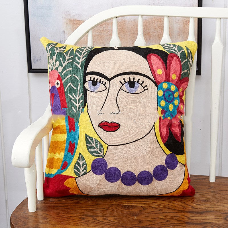 Wool Embroidered Fashion National Characteristic Cushion