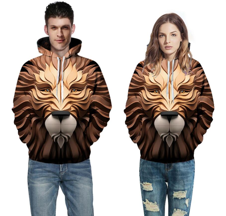 3D digital printing with hat clothing men and women models hooded sweater