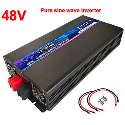 Inverter 12V 24V 48V To AC 220V 8000W 10000W 12000W Pure Sine Wave Solar Power Inverter Transformer Voltage Frequency Converter