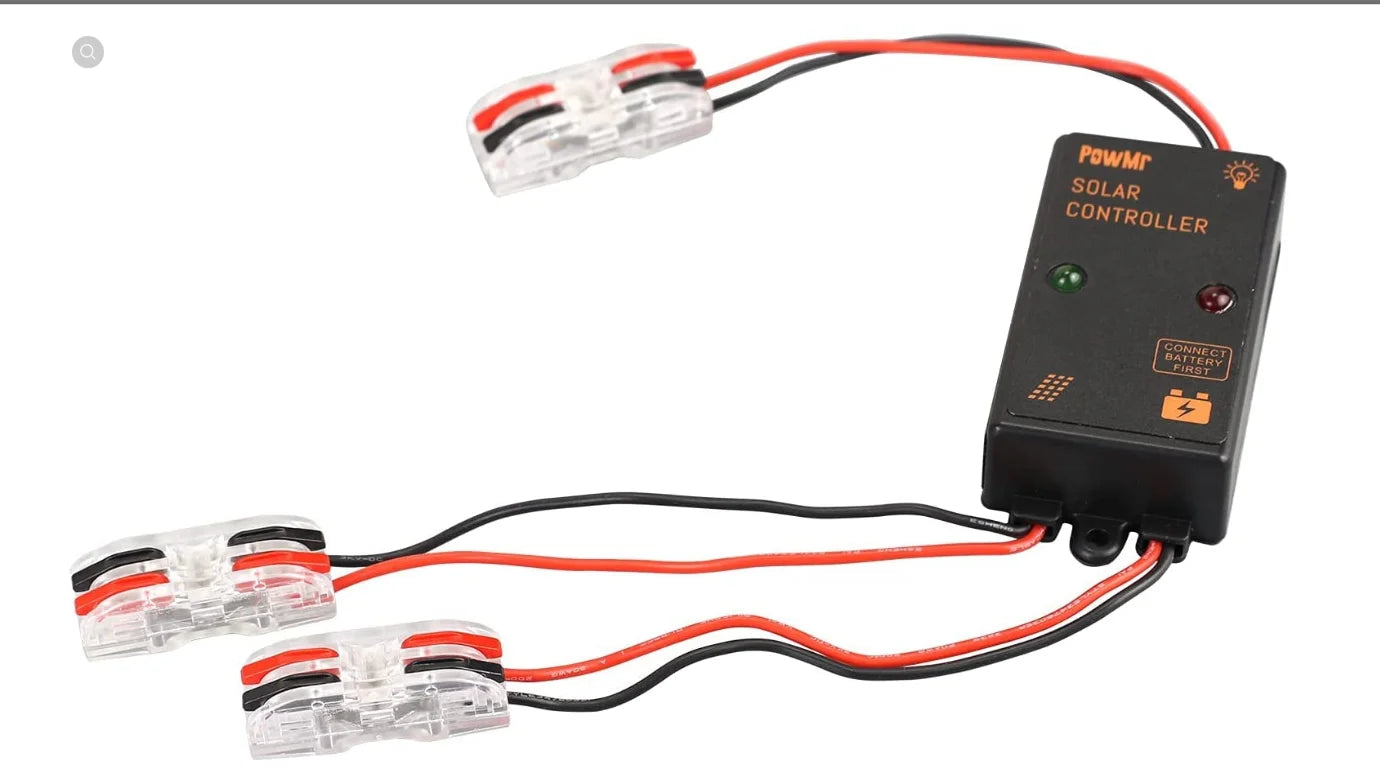 PowMr Mini Size 5A 10A 12V IP67 Waterproof Solar Charge Controller Working for 24 hours Solar Regulator for Small Power System