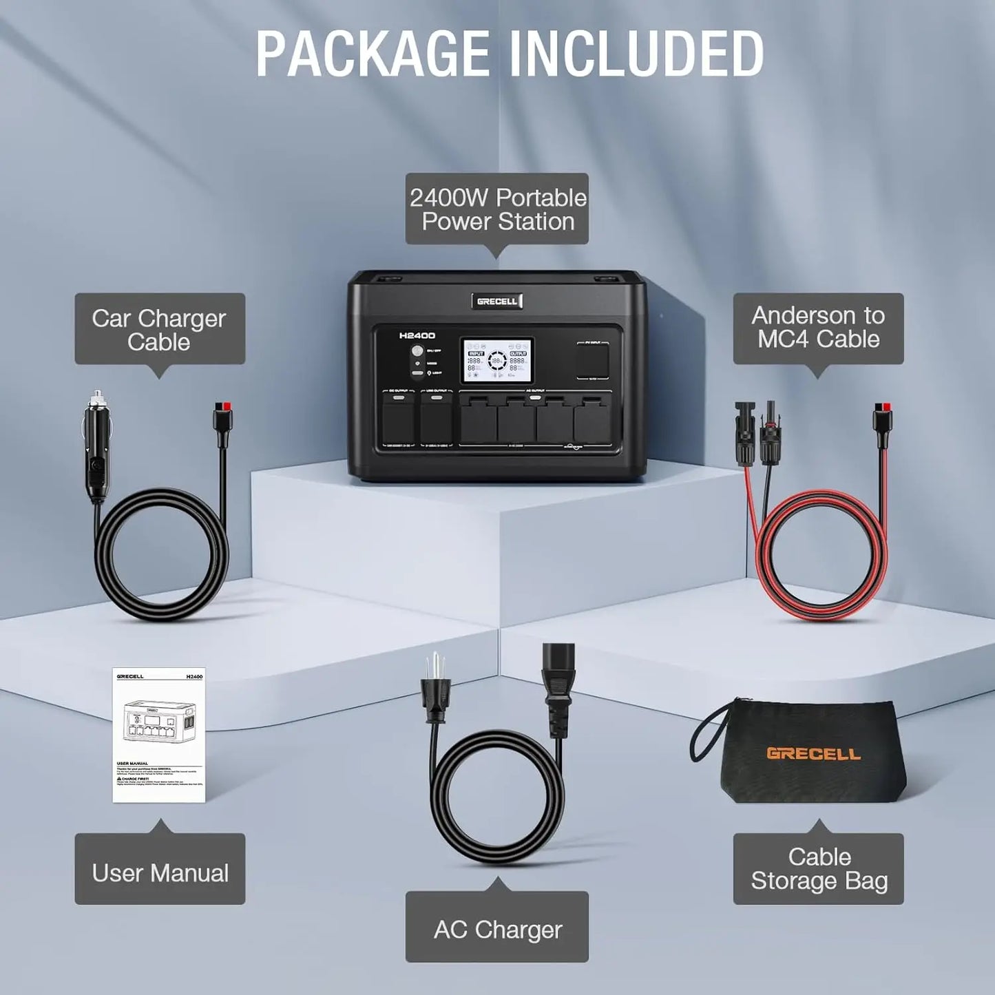Portable Power Station Solar Powered Generator with AC Outlet PD Fast Charging Backup Lithium Battery