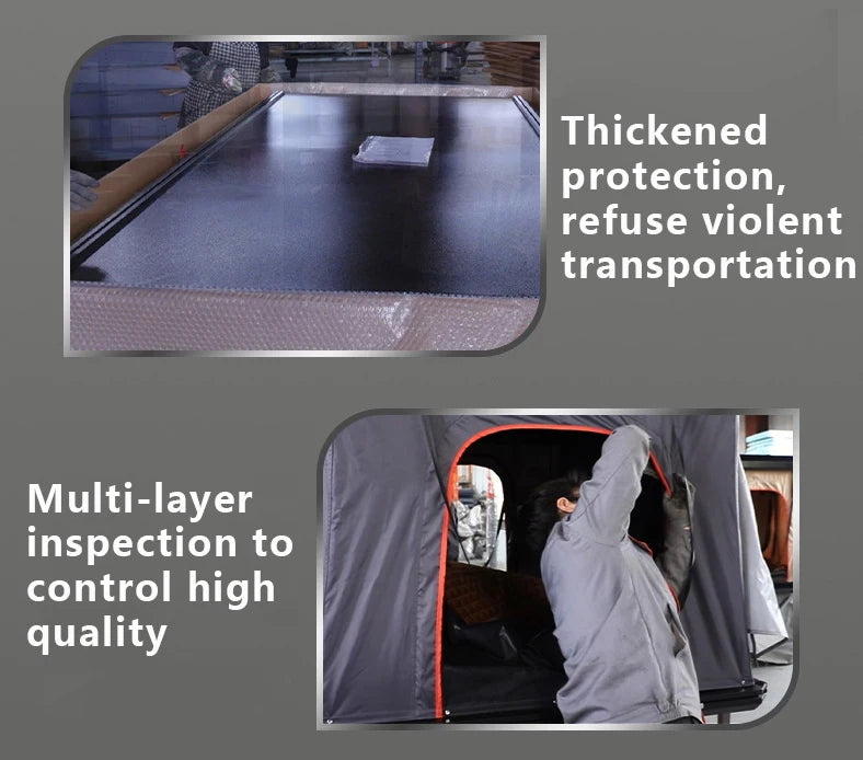 China New Fashion Design Tent Rooftop 4WD New Style Aluminum Z-shape hard shell roof top tent For 4x4 Offroad Camping