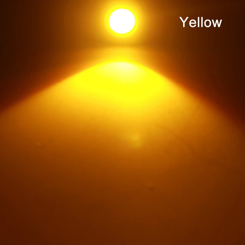 2/10 PCS 18MM COB LED Car Eagle Eye Light 12V DRL Daytime Running Backup Marker Parking Signal Fog Lights Waterproof Red Yellow