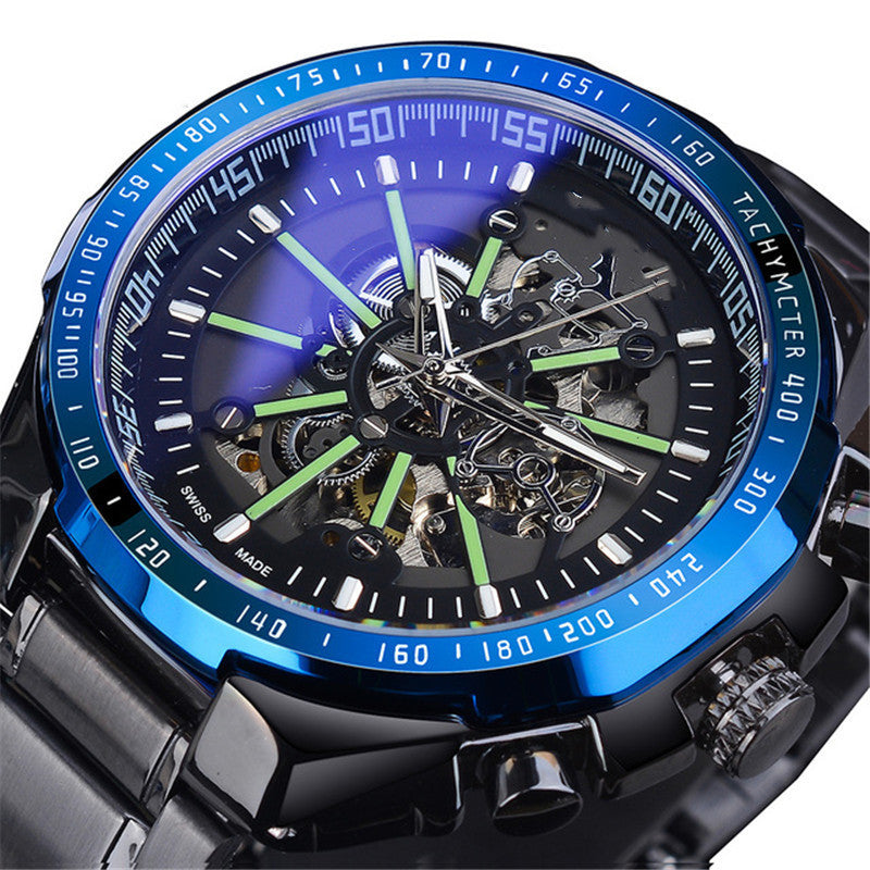 Men's Fashion Skeleton Waterproof Automatic Mechanical Watch