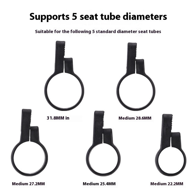 Positioning Anti-theft Taillight Bracket Bicycle Seat Post Reflective Taillight