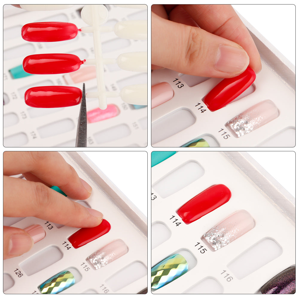 Nail Piece Pineapple Pattern Color Card Book Nail Polish Glue Display Board