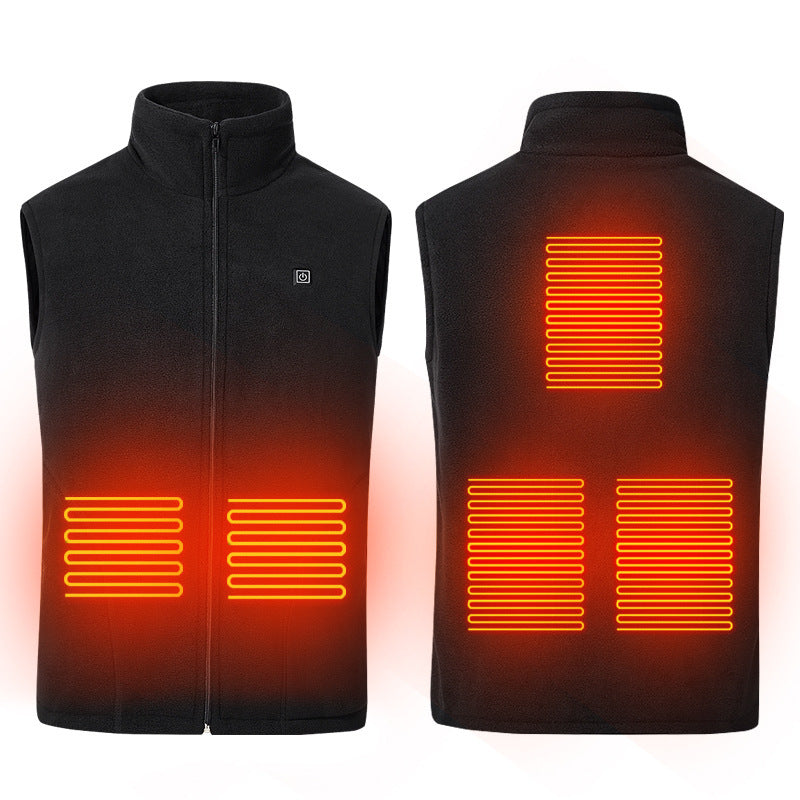 Men's And Women's Vest USB Heating Charging Suit Jacket