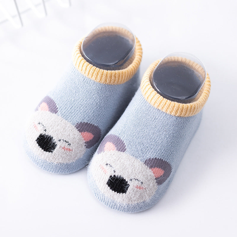 Baby Floor Socks Terry Thickened Cartoon Dispensing Non-Slip