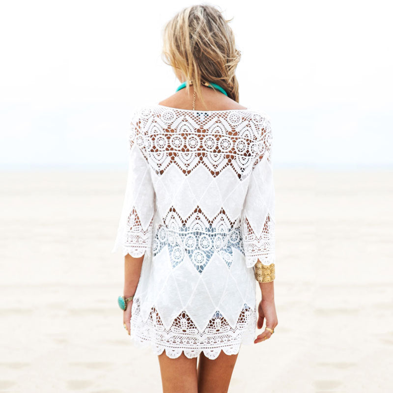 Sticker Embroidered Beach Bikini Jacket