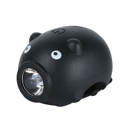 Children's Bicycle Piggy Horn Light USB Charging