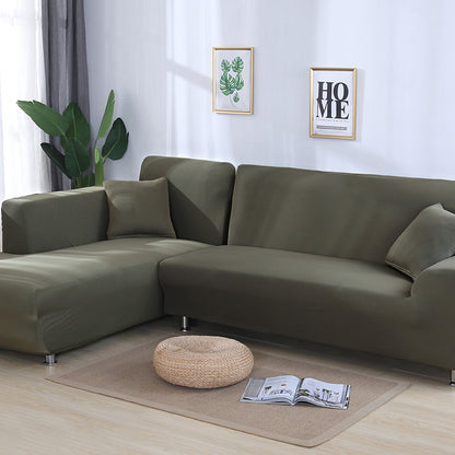 Tight Wrap Sofa Cover Elastic 2 Pieces Sofa Cover