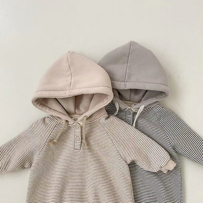 Baby Fashion Hooded Long Sleeve Bodysuit
