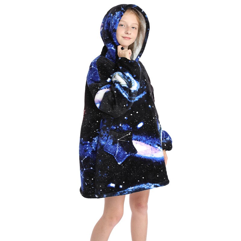 Homewear Plush Fleece Sherpa Blanket  Girls Sleepwear Homewear Fleece Warm Sherpa Blanket