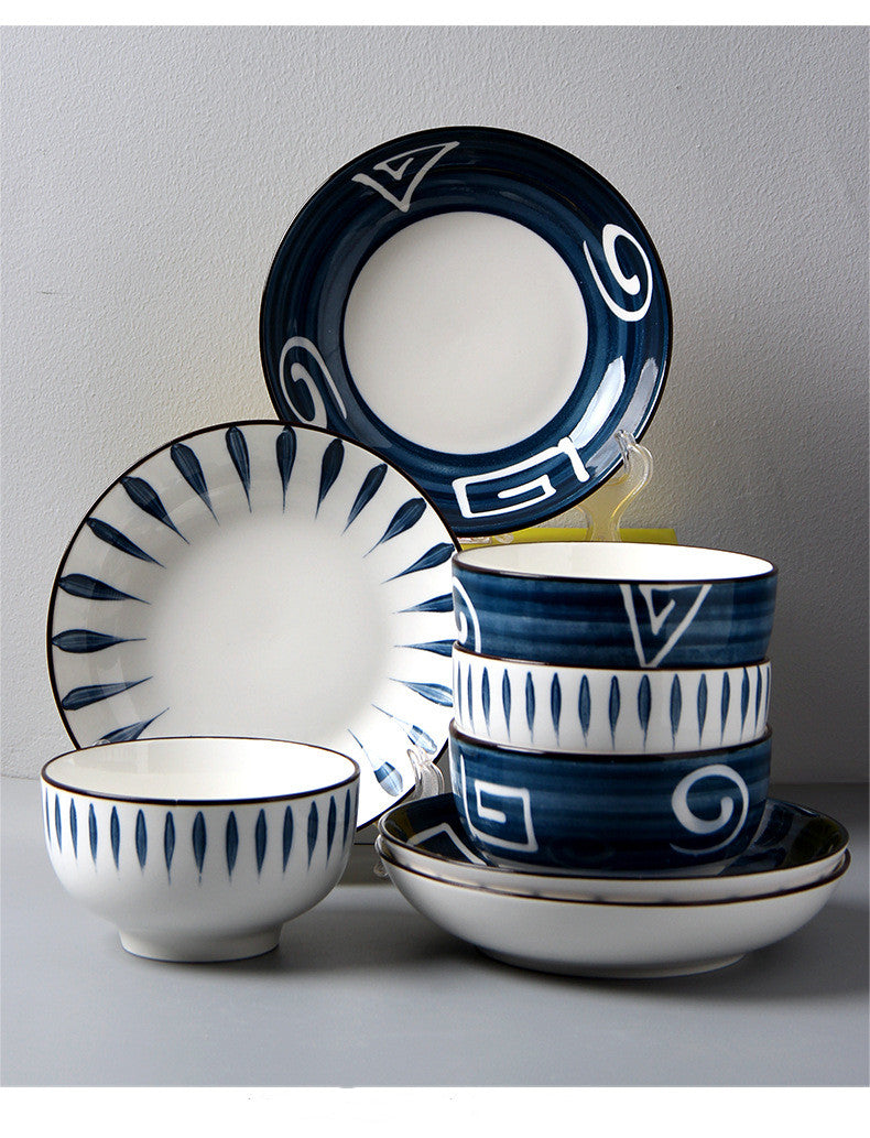 Jingdezhen Ceramic Japanese Dishes Set Net Celebrity Tableware