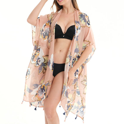 Beach Sun Protection Bikini Blouse