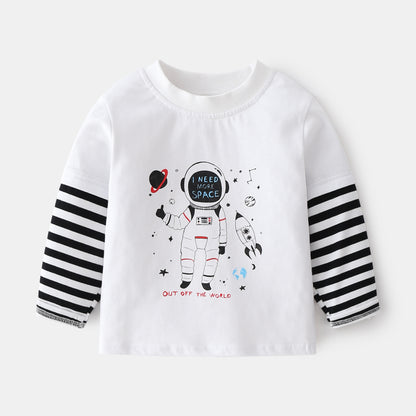 Cotton Round Neck Non-hooded Children's Clothing Cute Fashion Casual Children's Clothing