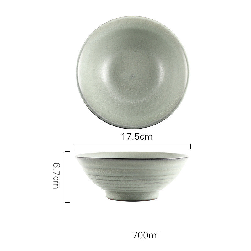Japanese Vintage Ceramic Ramen Tableware Household Retro Bowl
