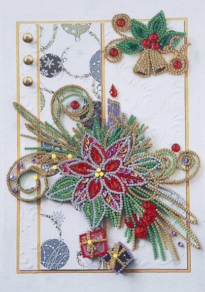 Crystal Special-shaped Bright Diamond Flower Living Room Porch Decoration Painting
