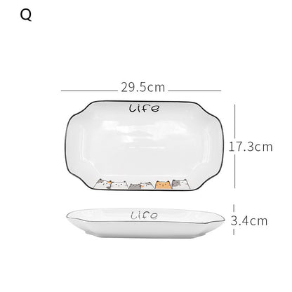 Nordic Tableware Set Bowl And Plate Combination Household Simple Ceramic