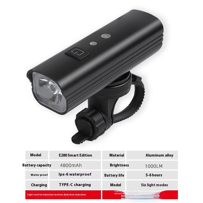 New Bicycle Headlight USB Rechargeable Cycling Light Suit