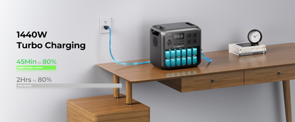 Bluetti Refurbished AC180 1800W 1152Wh Solar Generator Portable Power Station 36Ah LiFePO4 Powerstation APP Fast Charging