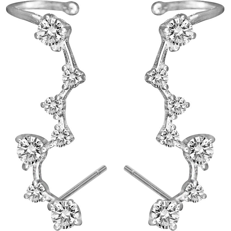 Temperament Star Sterling Silver Women's Earrings