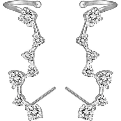 Temperament Star Sterling Silver Women's Earrings