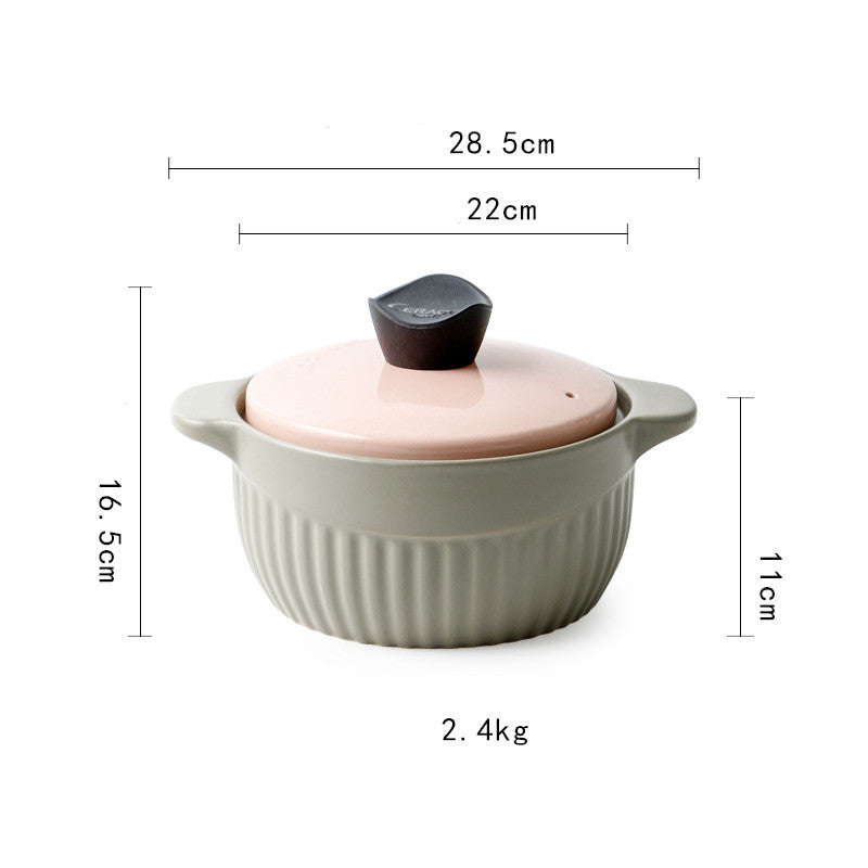 Creative Ceramic Casserole Soup Home  Flame